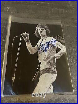 Mick Jagger (Rolling Stones) signed Autographed 8x10 photo Dual COAs