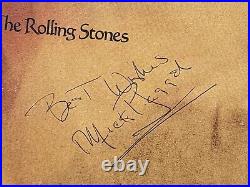 Mick Jagger Rolling Stones signed album