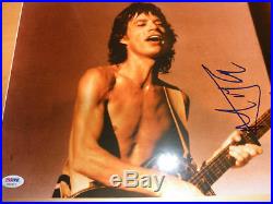 Mick Jagger Signed 11x14 Photo Psa/dna! Acoa Loa Rolling Stones Autographed