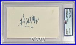 Mick Jagger Signed 3 x 5 Autograph. Rolling Stones. Rock & Roll Legend. PSA