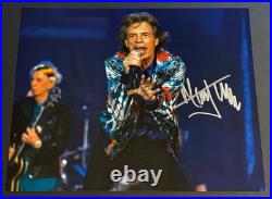 Mick Jagger Signed 8x10 Photo Autograph, With COA Letter The Rolling Stones