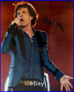 Mick Jagger Signed 8x10 Photo Autographed, With COA The Rolling Stones