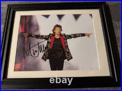Mick Jagger Signed 8x10 Photo COA The Rolling Stones professionally Framed