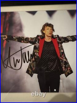 Mick Jagger Signed 8x10 Photo COA The Rolling Stones professionally Framed