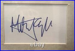 Mick Jagger Signed Autograph Piece Rolling Stones Autographed