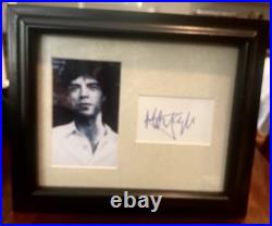 Mick Jagger Signed Autograph Piece Rolling Stones Autographed