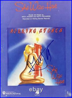 Mick Jagger Signed Autograph She Was Hot Music Sheet Beckett LOA Rolling Stones Mick Jagger Signed Autograph She Was Hot Music Sheet Beckett LOA Rolling Stones