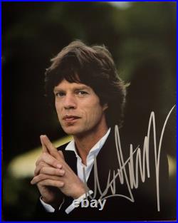 Mick Jagger Signed Autograph Signature 8x10 Matte Rolling Stones Photo COA