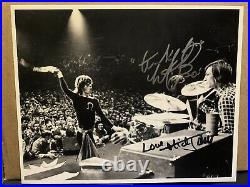 Mick Jagger Signed Autographed Charlie Watts Dual 8x10 Photo The Rolling Stones