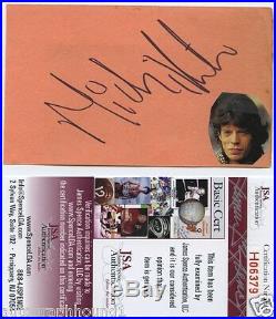 Mick Jagger Signed Autographed Index Card Jsa Coa The Rolling Stones Rare