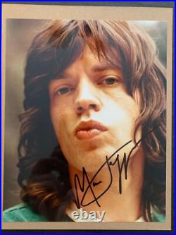Mick Jagger Signed Autographed Photo The Rolling Stones