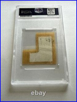 Mick Jagger Signed Cut Rolling Stones PSA Auto Encapsulated