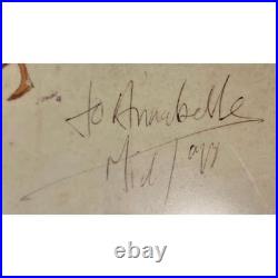Mick Jagger Signed Menu (France)