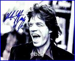 Mick Jagger Signed Photo WithCOA The Rolling Stones Autograph Signature