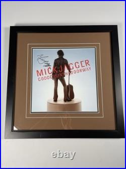 Mick Jagger Signed Picture Framed 17.5 x 17.5 Rolling Stones Photo Auto Doorway