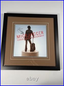 Mick Jagger Signed Picture Framed 17.5 x 17.5 Rolling Stones Photo Auto Doorway