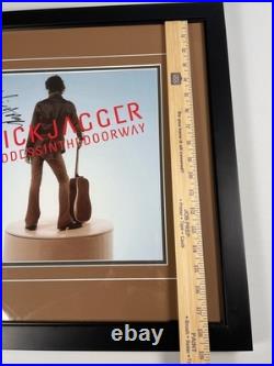 Mick Jagger Signed Picture Framed 17.5 x 17.5 Rolling Stones Photo Auto Doorway