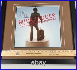 Mick Jagger Signed Picture Framed 17.5 x 17.5 Rolling Stones Photo Auto Doorway