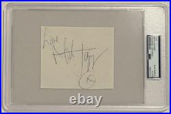 Mick Jagger Signed Vintage Cut Autograph PSA Authentic The Rolling Stones