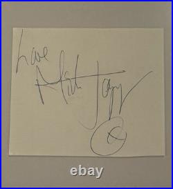 Mick Jagger Signed Vintage Cut Autograph PSA Authentic The Rolling Stones