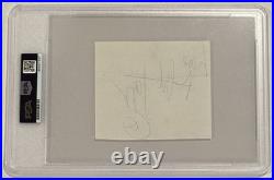 Mick Jagger Signed Vintage Cut Autograph PSA Authentic The Rolling Stones