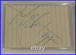Mick Jagger Signed Vintage Cut Autograph The Rolling Stones PSA Authentic Auto
