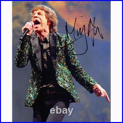 Mick Jagger The Rolling Stones (86740) Autographed In Person 8x10 with COA