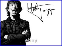 Mick Jagger The Rolling Stones Autograph (Autograph) + COA