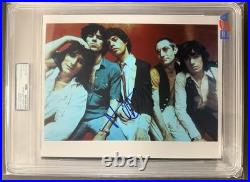 Mick Jagger (The Rolling Stones) signed 8x10 photo PSA/DNA Encapsulated