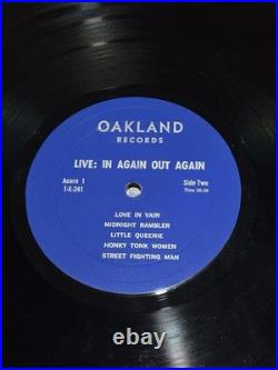 Mick Jagger Vinyl Live In Again Out Again Rare Rolling Stones Lp