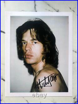 Mick Jagger Warhol 8x10 Rolling Stones Autograph / Signed