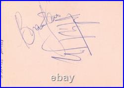 Mick Jagger and Brian Jones Autographs 1964