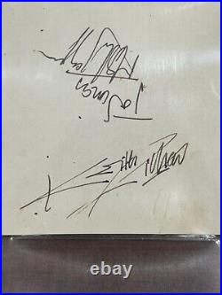 Mick Jagger and Keith Richards Signed Cut Autograph The Rolling Stones Beckett