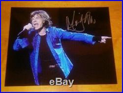 Mick Jagger autographed 8x10 Rolling Stones Signed COA