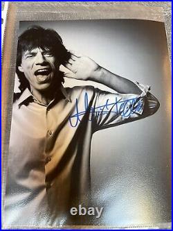 Mick Jagger autographed 8x10 photo, signed, authentic, Rolling Stones, Dual COAs