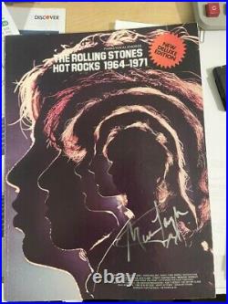 Mick Jagger autographed Rolling Stones Hot Rocks Sheetmusic book 1964-1971