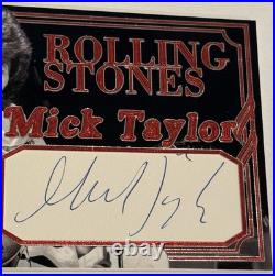 Mick Taylor Custom Cut Autograph Card with JSA Authentic Auto The Rolling Stones