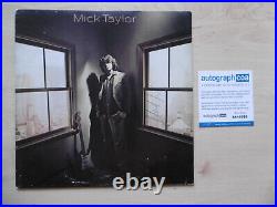 Mick Taylor Rolling Stones Original Autograph Signed LP Cover Vinyl ACOA