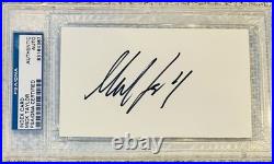 Mick Taylor Rolling Stones Signed Cut NICE Autograph PSA/DNA
