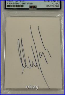 Mick Taylor Signed Cut PSA Authentic Autograph The Rolling Stones