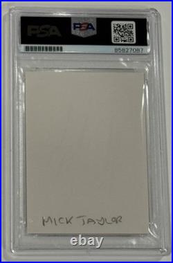 Mick Taylor Signed Cut PSA Authentic Autograph The Rolling Stones