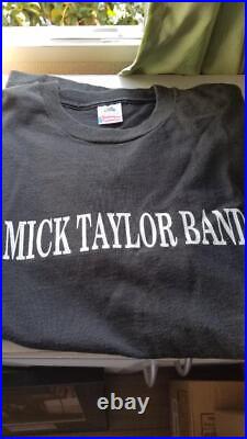Mick Taylor autograph and stub framed, T-shirt set