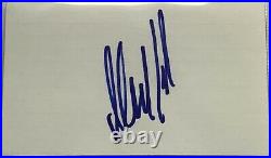 Mick Taylor signed index card the rolling stones autographed beckett coa slab