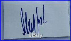 Mick Taylor signed index card the rolling stones autographed beckett coa slabbed