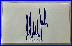 Mick Taylor signed index card the rolling stones beckett coa slab autograph