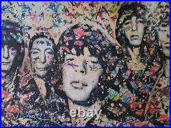 Mr. Brainwash Signed Rolling Stones Collectable Lithograph