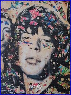 Mr. Brainwash Signed Rolling Stones Collectable Lithograph