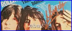 Musician Signed Auto ROLLING STONES Through The Past, Darkly LONDON LP VG+++