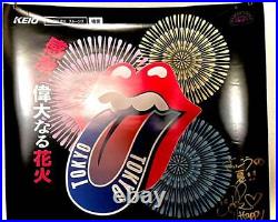 NFS Rolling Stones oversized poster autograph Maki Okazoe Rare