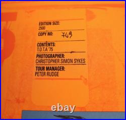 NICE The Rolling Stones TOTA'75 Sykes Commander Edition Signed Book Set NICE The Rolling Stones TOTA'75 Sykes Commander Edition Signed Book Set